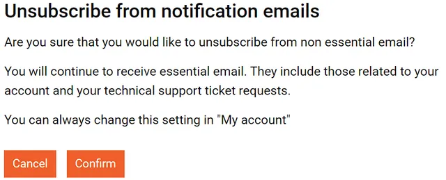 Unsubscribe-confirm
